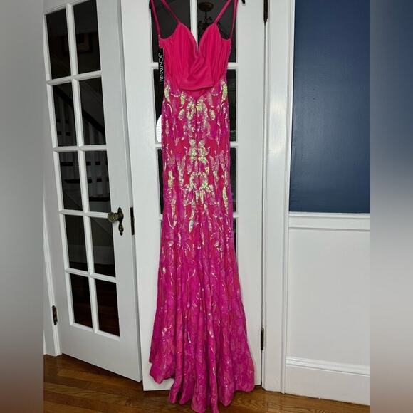 JOVANI 07784 PINK Prom Dress Size 4 - Picture 7 of 12